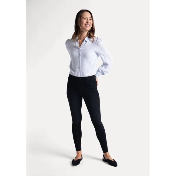 Betabrand Pants - Betabrand Skinny Leg Jeans Women's‎ Small Long Black 4 Pocket Denim W1545-BK
